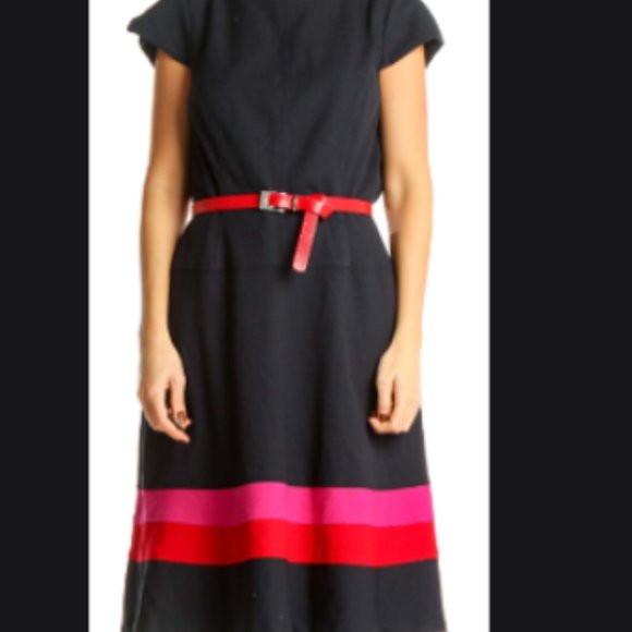 Anne Klein Dresses & Skirts - Anne Klein AK Blue Color Banded Hem Swing Career Dress, size 4